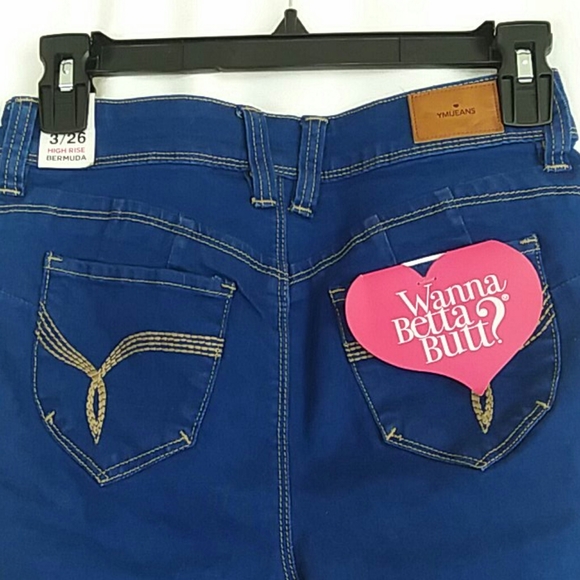 2/$20 YMI Wanna Betta Butt? 3/26 Jean Shorts - Picture 5 of 6